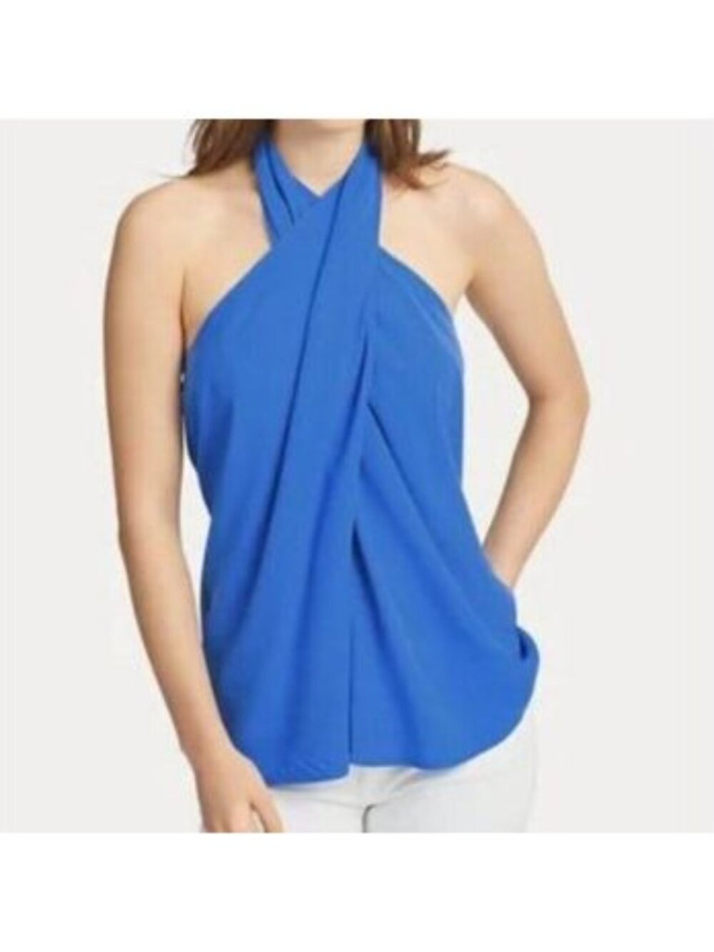 NEW! Polo Ralph Lauren Women's 2 Twist Front Halter Top NWT $198